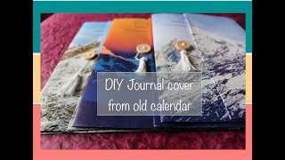 Upcycling old calendar  DIY Journal Covers from old calendar [upl. by Pricilla]