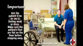 Instructional Video for Transfer Patient to Wheelchair [upl. by Airda]