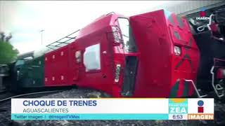 ¡Chocan trenes en México  Noticias con Francisco Zea [upl. by Braasch886]