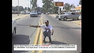 Atlantas 1990s Skate History at quotCHECKERSquot Its quotATLquot Skateman on Campbellton Road [upl. by Yenor]