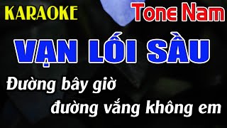 Vạn Lối Sầu Karaoke Tone Nam Karaoke Đăng Khôi  Beat Mới [upl. by Toinette936]