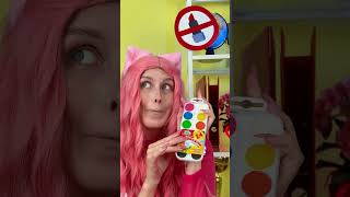 HOW TO TURNN LIPSTICK INTO WATER COLORS 🎨💄 hacks funny [upl. by Dragde]