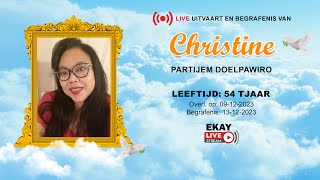 🔴 LIVE │UITVAART EN BEGRAFENIS VAN DOELPAWIRO CHRISTINE [upl. by Lisab]