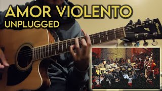 Amor Violento Unplugged  Los Tres  Acordes Con tabs [upl. by Yur822]