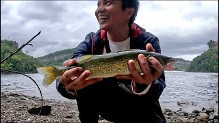 A Pickerel and a Thunderstorm Niagara Whirlpool Fishing [upl. by Nnylesor964]