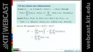 09 Varianz II TschebyschowUngleichung Kovarianz Korrelation [upl. by Riannon]
