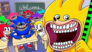 SHIN SUPER SONIC at SCHOOL  The Sonic Tapes  Cartoon Animation [upl. by Etsirk]