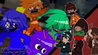 the friend group vs rainbow friends 💙 Fake COLLAB DiamondzRainbowFC [upl. by Ketti779]