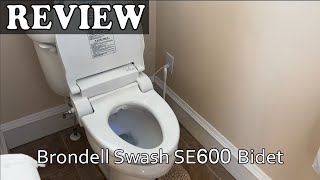 Brondell Swash SE600 Bidet Toilet Seat  Installation amp Review [upl. by Atiragram422]