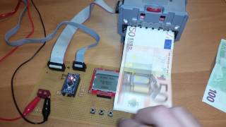 NV10 Akzeptor Geldannahme test mit Arduino Bally Wullf [upl. by Anilesor]