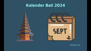 Kalender Bali September 2024 PDF Lengkap [upl. by Genie]