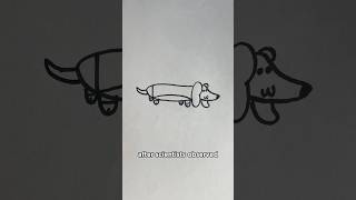 How to Draw a Wiener Dog 🐶 [upl. by Eibor]