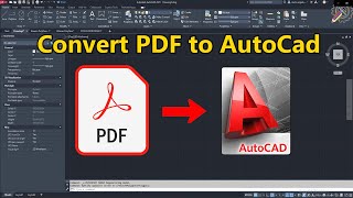 How to Convert PDF to AutoCad [upl. by Dimitris]