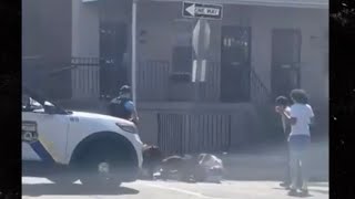 VIDEO SHOWS PHILADELPHIA POLICE OPEN FIRE AS DOGS ATTACK MAN [upl. by Niltyak378]