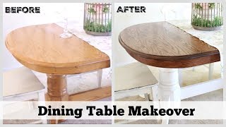 Dining Table Makeover  How To Refinish A Table [upl. by Beach]