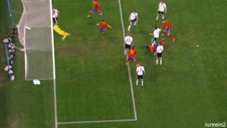 Deutschland  Spanien WM 2010 Tor Carles Puyol 01 HD [upl. by Noyart982]