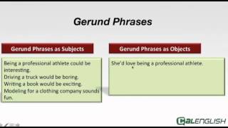 Gerund Phrases [upl. by Consalve]