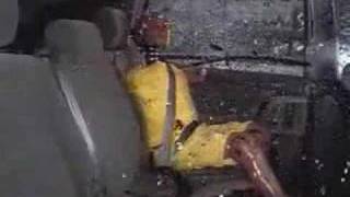 Crash Test 2006  08 Toyota Sienna Side Impact IIHS [upl. by Yekciv]