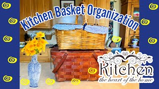 Kitchen Basket Organization kitchenorganization kitchenbaskets homemaking [upl. by Laurence]