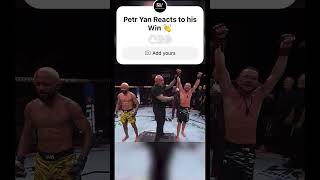 Petr Yan Reacts to his Win👏👏👏petryan deivesonfigueiredo win ufc mma danawhite donaldtrump [upl. by Alih]