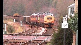 3740837418 at Crediton on Meldon Quarry to Westbury Stone Train 290801 [upl. by Otanutrof742]