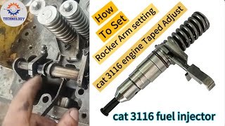 Caterpillar cat 3116 Engine injector fitting  how to install cat 3116 engine injectors [upl. by Paik]