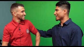 Lomachenko amp Mikey Garcia Firstever meeting 🥊 Первая встреча Ломаченко и Майки Гарсии [upl. by Brooke]