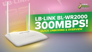 LBLINK BLWR2000 300Mbps Wireless N Router  Quick Unboxing and Overview [upl. by Oaks89]