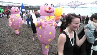 Loony Dook 2020  South Queensferry Edinburgh 4KUHD [upl. by Ahsyas]