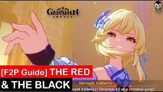 F2P Guide The Red and the Black Quest Guide  Genshin Impact [upl. by Egas]