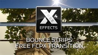 XEffects Bounce Strips Free Transition Plugin for Final Cut Pro X FCPX freeeffectfriday [upl. by Ymrots]