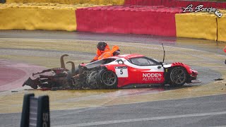 12h SpaFrancorchamps 2024  BIG CRASHES  By La Sangle [upl. by Introk]