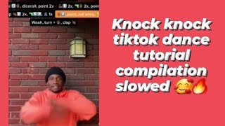 knock knock tik tok tutorial dance slowed tiktok knockknock [upl. by Ramsden]