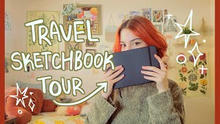 solo travel sketchbook tour 2023 ✈️✨ [upl. by Eniamirt]