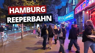 Nightlife Party Reeperbahn Walking Tour At Night [upl. by Ynnad]