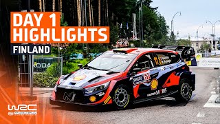 Day 1 Highlights  WRC Secto Rally Finland 2023 [upl. by Florence]