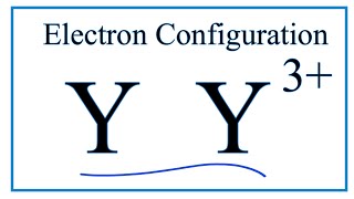 How to Write the Electron Configuration for Yttrium Y [upl. by Battat]