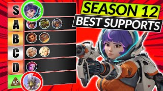 NEW SEASON 12 SUPPORT TIER LIST  BEST and WORST Heroes to Main  Overwatch 2 Guide [upl. by Russo]