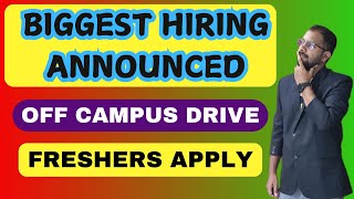 BIGGEST HIRING ANNOUNCED  Off Campus Drive  Morgan Stanley PampG Citi Bank Apply Now [upl. by Eelrehpotsirhc]