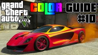 GTA V  Best Paint Jobs Grotti Turismo R Ultimate Color Guide 10 [upl. by Vivianne]