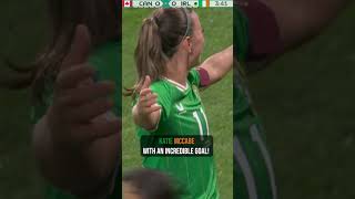 Katie McCabe with an insane goal for Ireland 🇮🇪😮 foxsoccer WorldCup Ireland [upl. by Ardyaf]