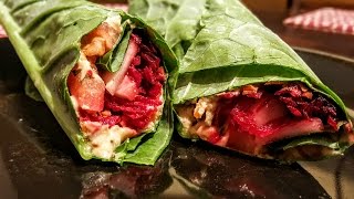 How To Make Collard Green Wraps  Vegan Recipes  JUICE [upl. by Ynnej746]