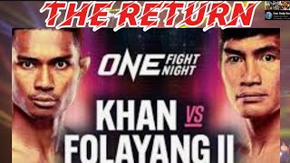 EDWARD FOLAYANG VS AMIR KHAN  ONE CHAMPIONSHIP [upl. by Naaitsirhc]