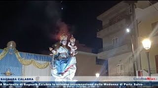 A Marinella di Bagnara Calabra la solenne incoronazione della Madonna di Porto Salvo [upl. by Terr]