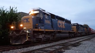 The CSX Era of Pan Am is Here Duo of SD40s Leads Freight Train M427 82923 [upl. by Martens]