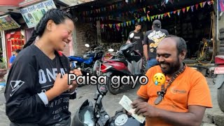 Bachnu pni man xaina molai 🥲Pokhara aipugeyomaichyang crossfirebike [upl. by Einehpets]