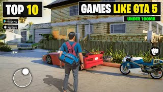 Best Games Like GTA 5 For Android Under 100MB Offline [upl. by Ah92]