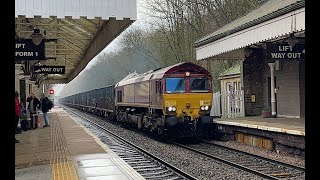 66169 Passes Hebden Bridge on a Binliner run [upl. by Bruning]