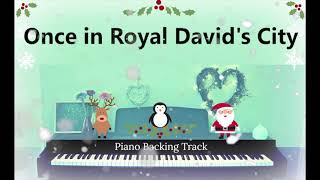 ONCE IN ROYAL DAVIDS CITY  Christmas Backing Track  Verba Vocal [upl. by Anirod]