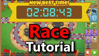 BTD6 Race Tutorial  Starting One Gear Higher [upl. by Lednem]